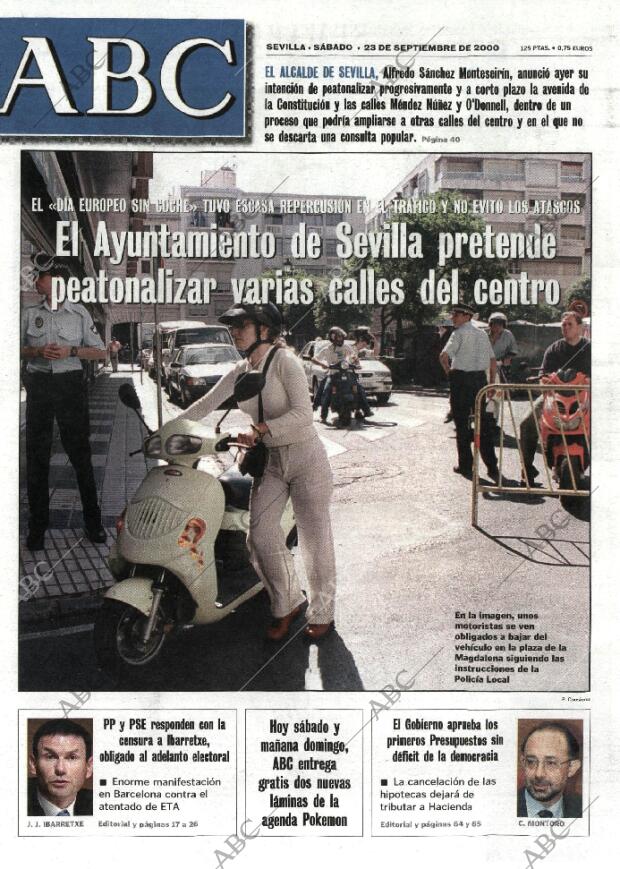 ABC SEVILLA 23-09-2000 página 1