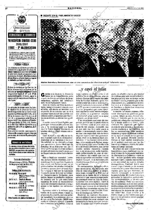 ABC SEVILLA 23-09-2000 página 22