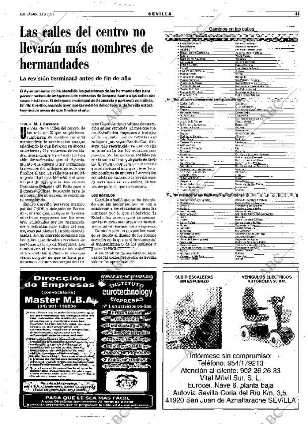 ABC SEVILLA 23-09-2000 página 43