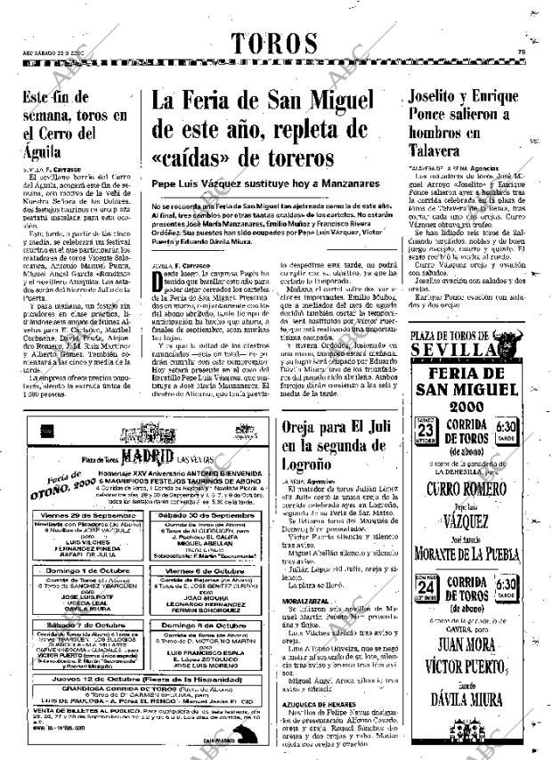 ABC SEVILLA 23-09-2000 página 75