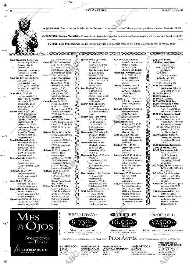 ABC SEVILLA 23-09-2000 página 98