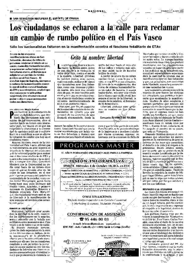 ABC SEVILLA 24-09-2000 página 20