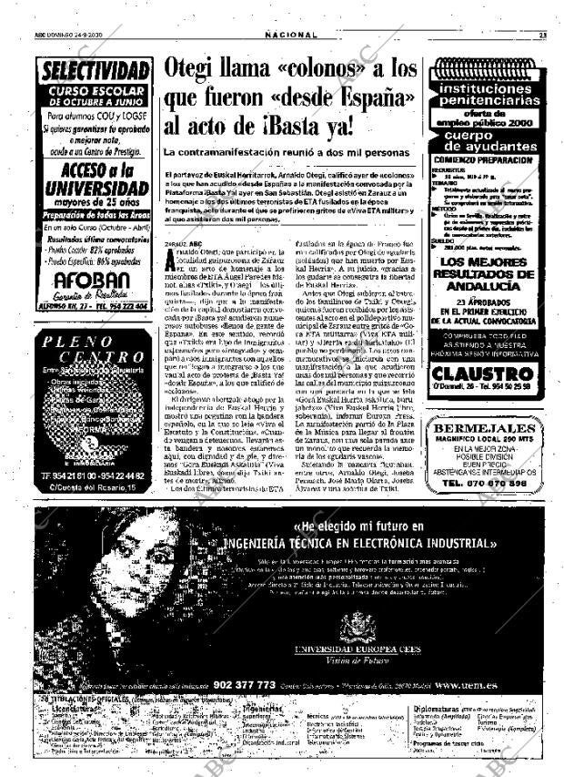 ABC SEVILLA 24-09-2000 página 23