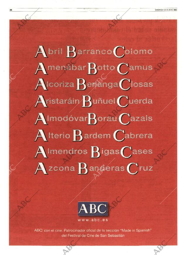 ABC SEVILLA 24-09-2000 página 38
