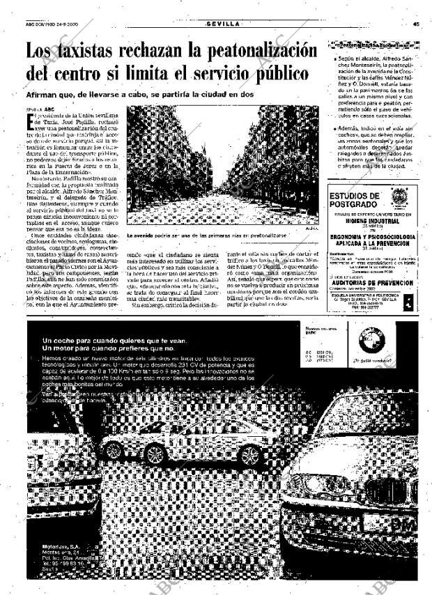 ABC SEVILLA 24-09-2000 página 45