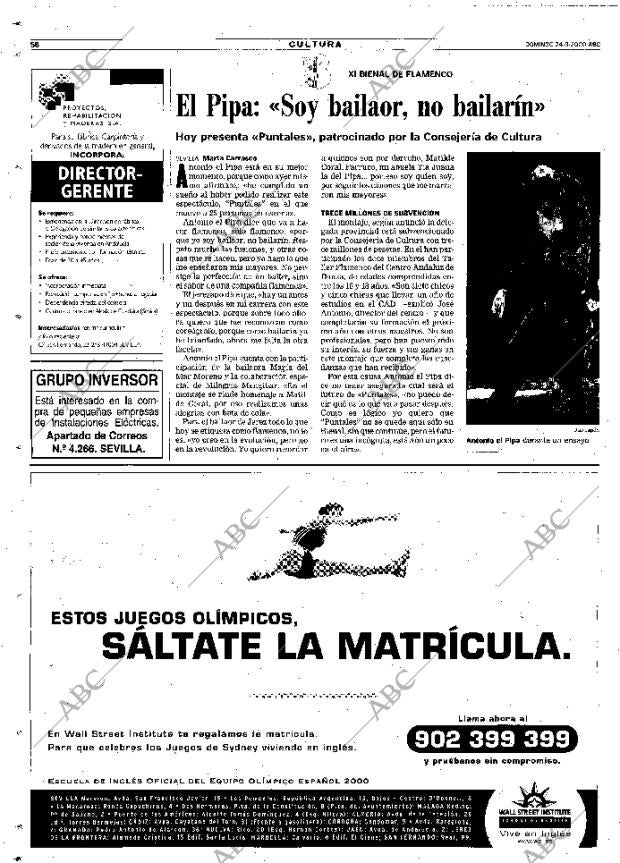 ABC SEVILLA 24-09-2000 página 58