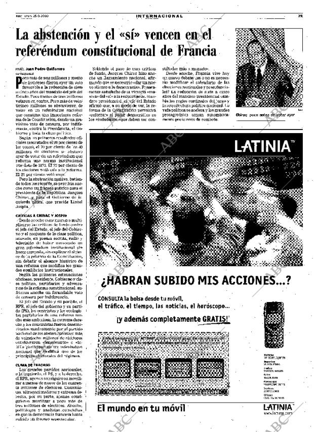 ABC MADRID 25-09-2000 página 29