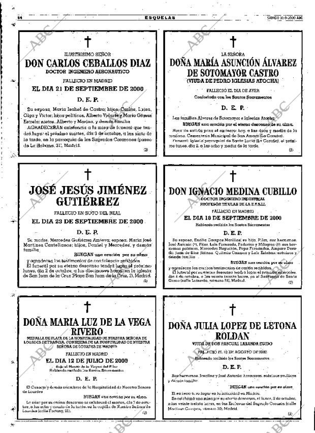 ABC MADRID 30-09-2000 página 64