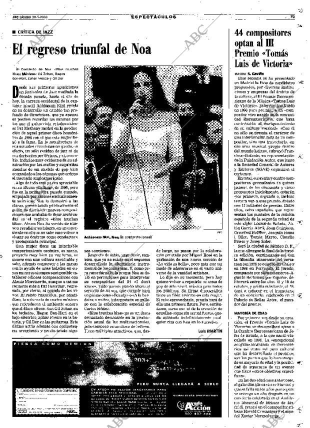 ABC MADRID 30-09-2000 página 73