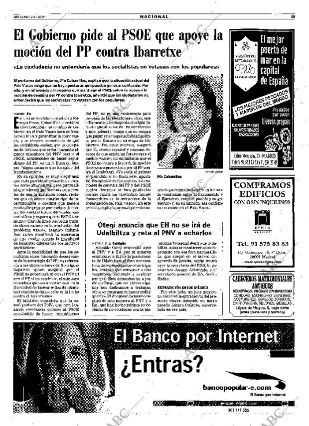 ABC MADRID 02-10-2000 página 19