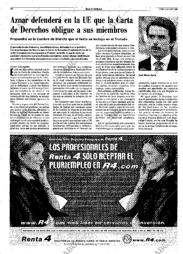 ABC MADRID 02-10-2000 página 22