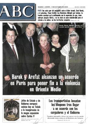 ABC MADRID 05-10-2000 página 1