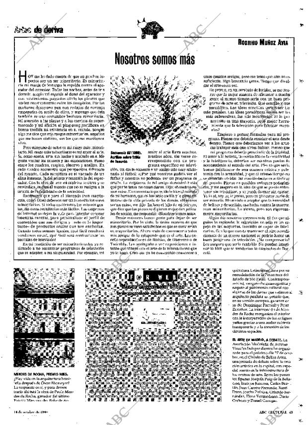 CULTURAL MADRID 14-10-2000 página 43