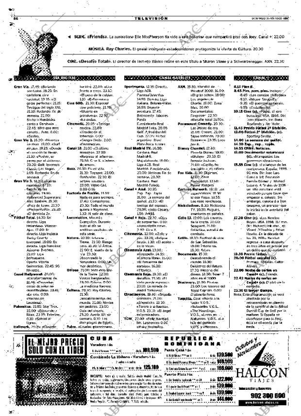 ABC MADRID 15-10-2000 página 86