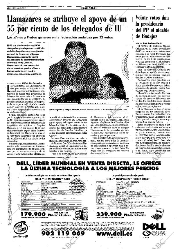 ABC MADRID 16-10-2000 página 23