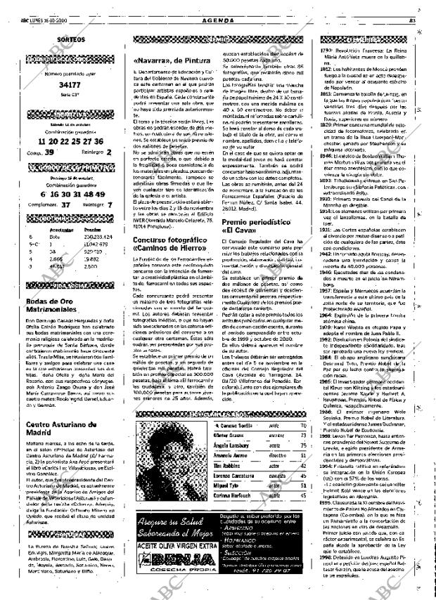ABC MADRID 16-10-2000 página 83