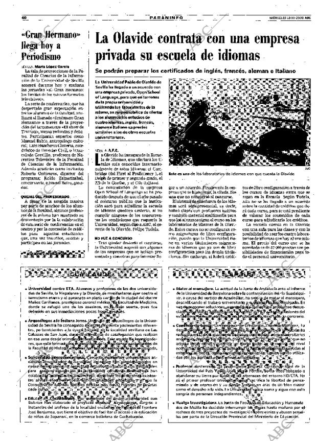 ABC SEVILLA 18-10-2000 página 40