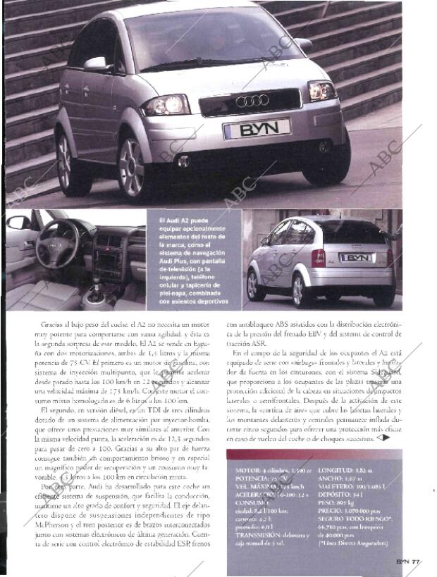 BLANCO Y NEGRO MADRID 22-10-2000 página 77