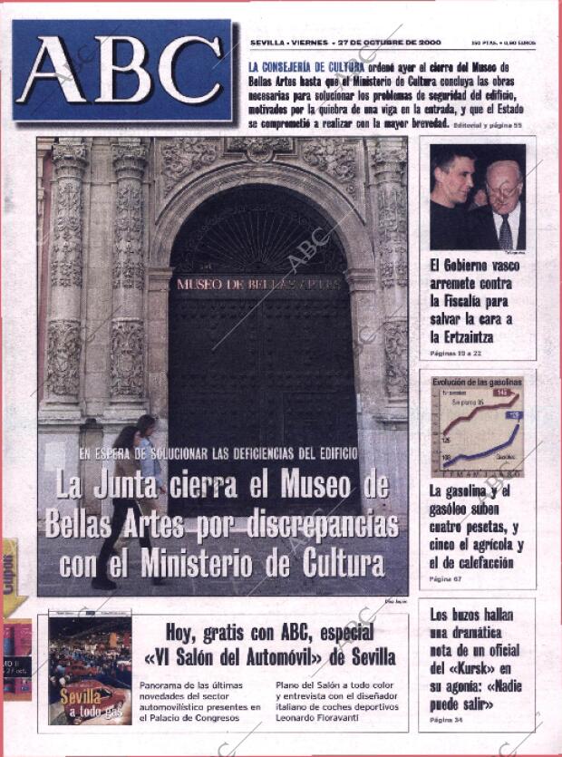ABC SEVILLA 27-10-2000 página 1
