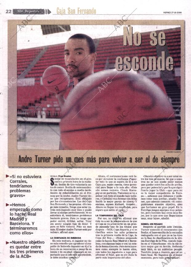 ABC SEVILLA 27-10-2000 página 134