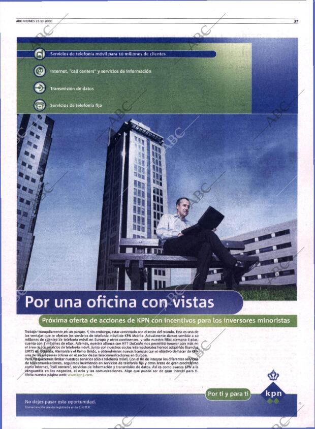 ABC SEVILLA 27-10-2000 página 37