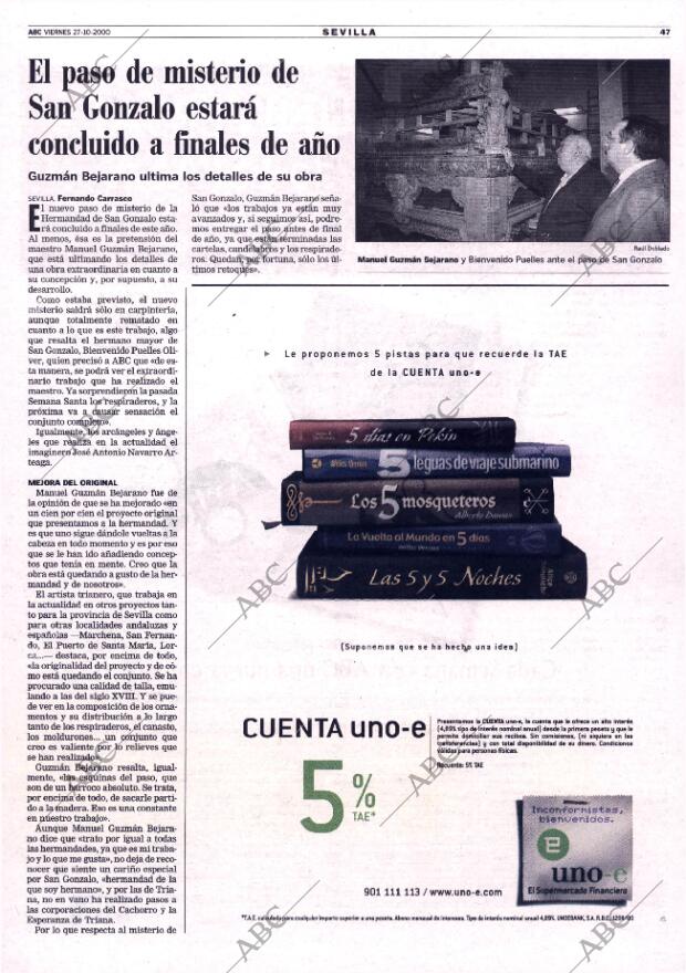 ABC SEVILLA 27-10-2000 página 47