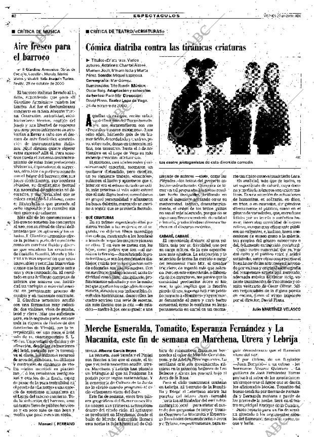 ABC SEVILLA 27-10-2000 página 82