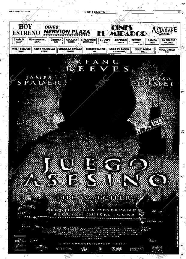 ABC SEVILLA 27-10-2000 página 87