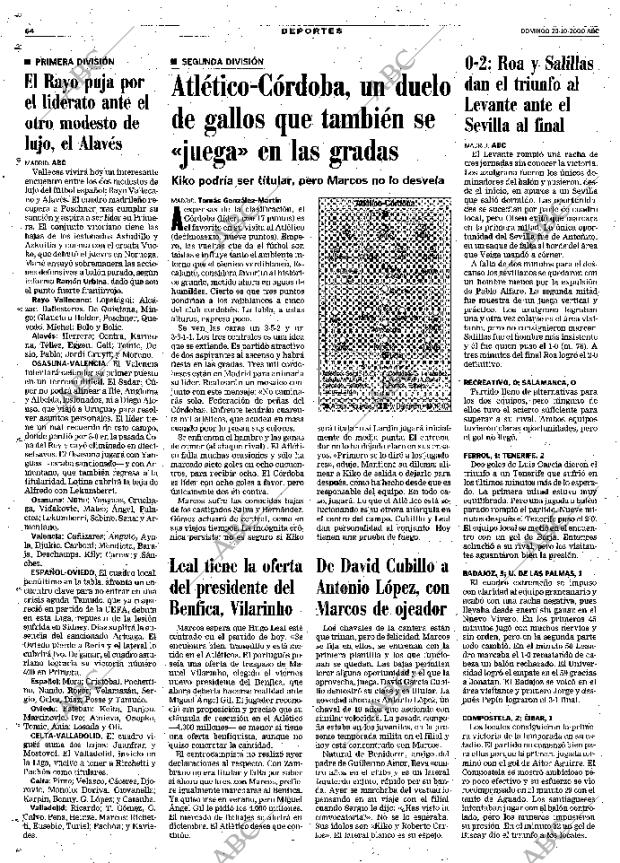 ABC MADRID 29-10-2000 página 64