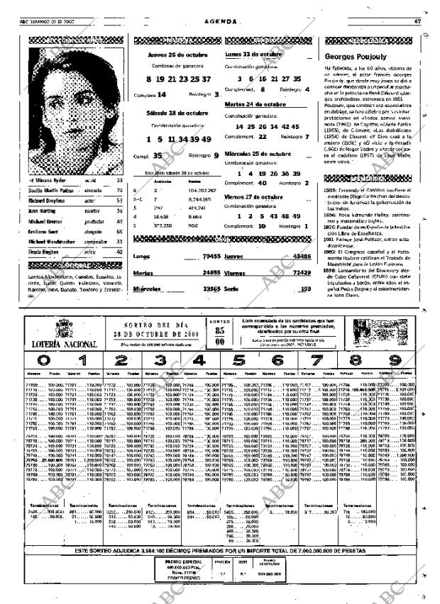 ABC MADRID 29-10-2000 página 67