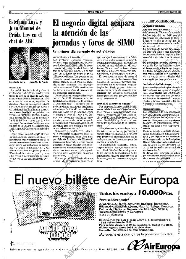 ABC MADRID 08-11-2000 página 86