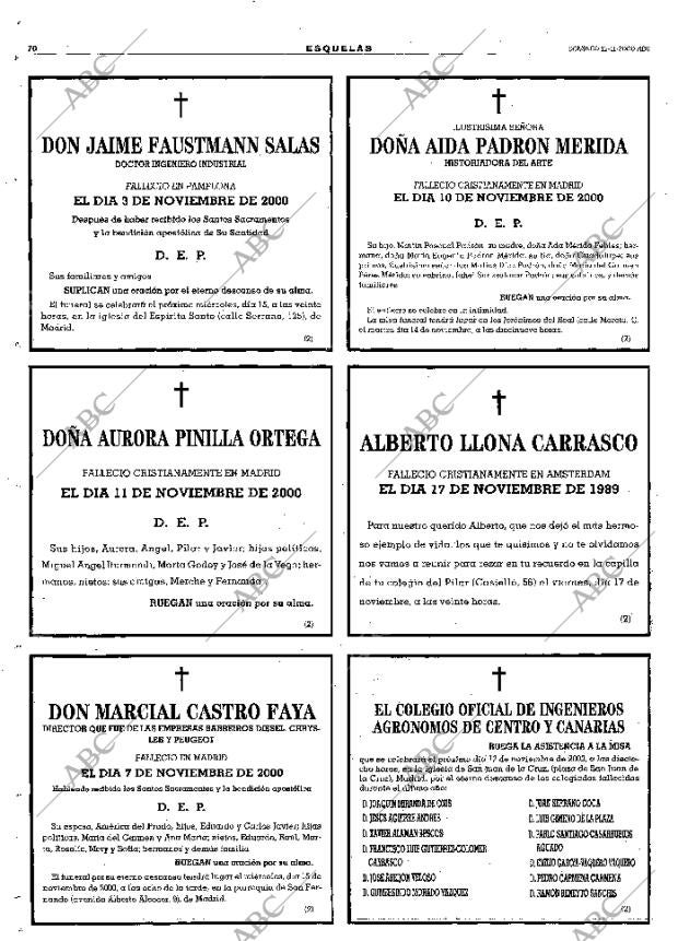 ABC MADRID 12-11-2000 página 70