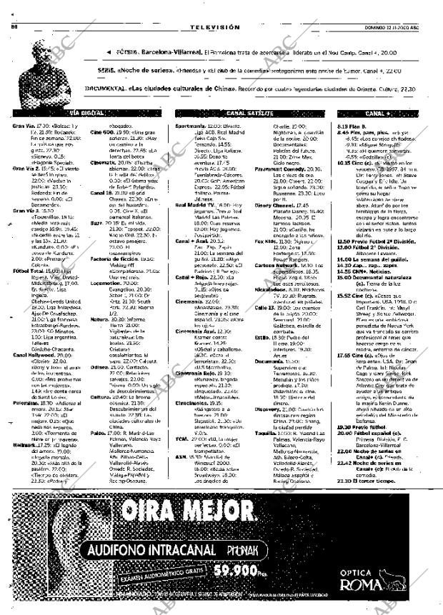 ABC MADRID 12-11-2000 página 86