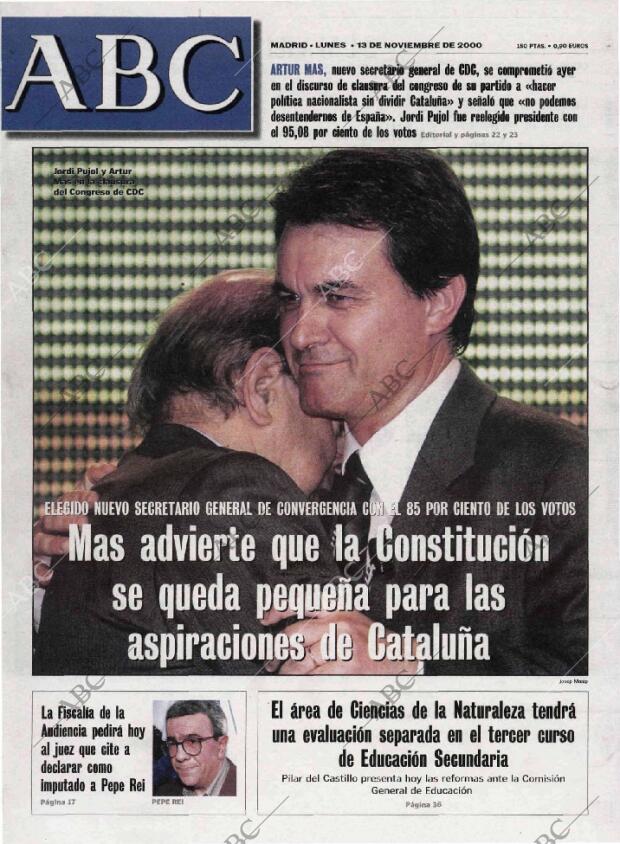 ABC MADRID 13-11-2000 página 1