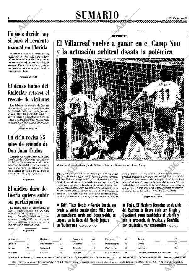 ABC MADRID 13-11-2000 página 2