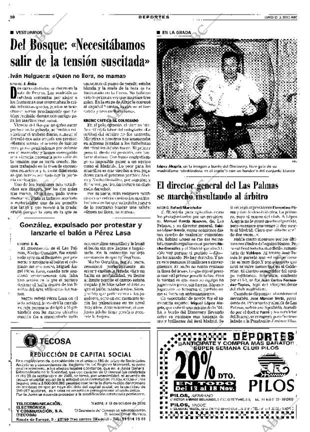 ABC MADRID 13-11-2000 página 50