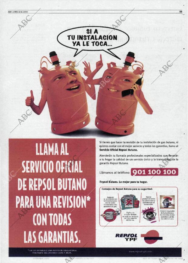 ABC MADRID 13-11-2000 página 55