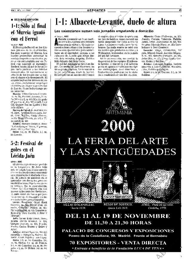 ABC MADRID 13-11-2000 página 61