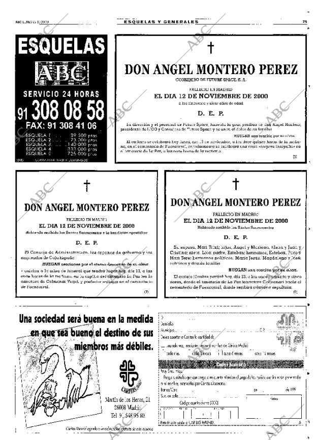ABC MADRID 13-11-2000 página 75