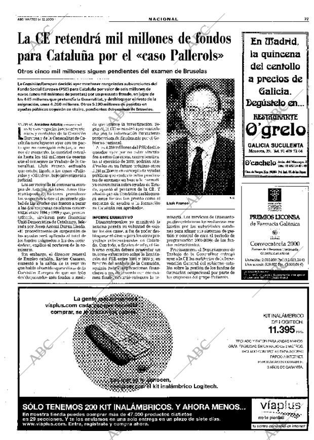 ABC MADRID 14-11-2000 página 27