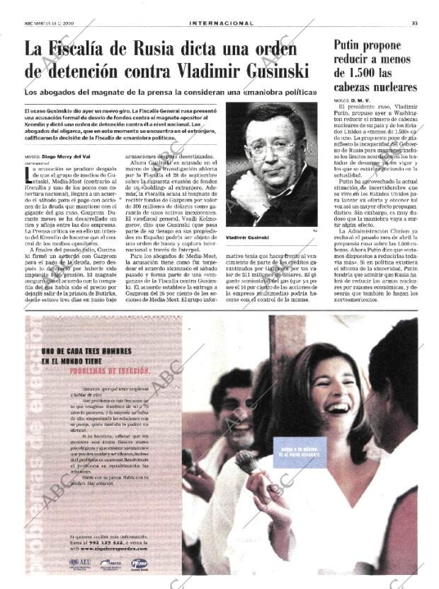 ABC MADRID 14-11-2000 página 33