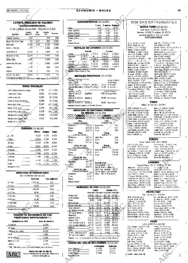 ABC MADRID 14-11-2000 página 65
