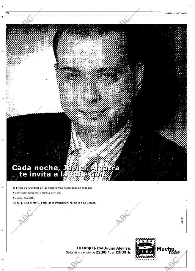 ABC MADRID 14-11-2000 página 74