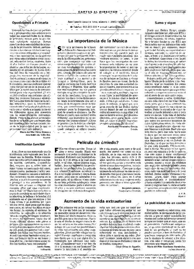 ABC MADRID 15-11-2000 página 14