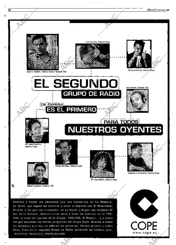 ABC MADRID 15-11-2000 página 70