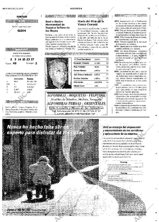 ABC MADRID 15-11-2000 página 73