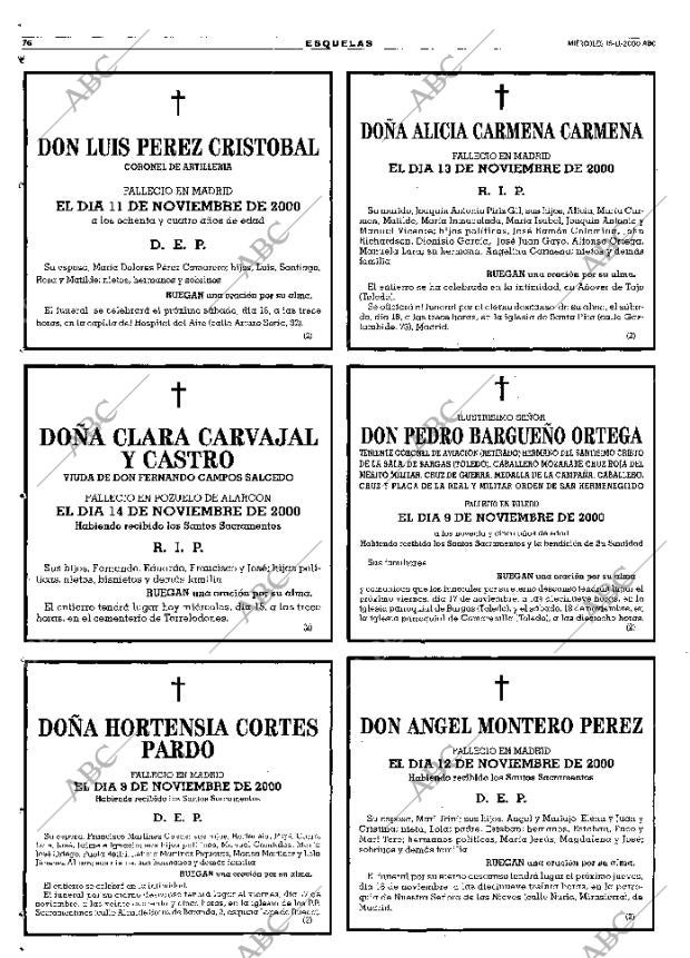ABC MADRID 15-11-2000 página 76