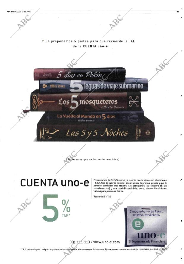 ABC MADRID 15-11-2000 página 83