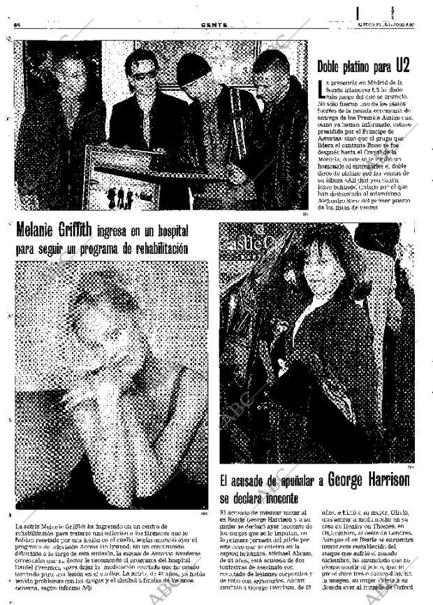 ABC MADRID 15-11-2000 página 84