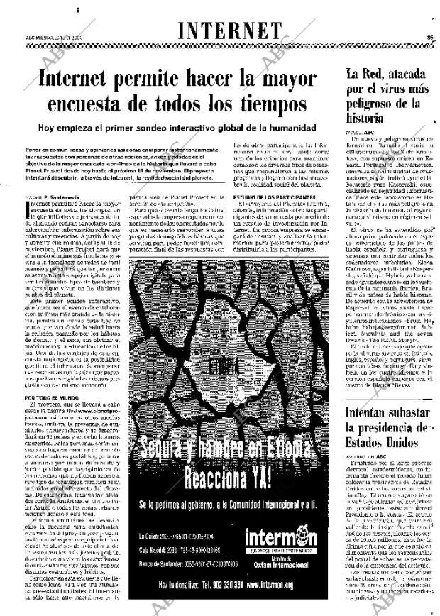 ABC MADRID 15-11-2000 página 85